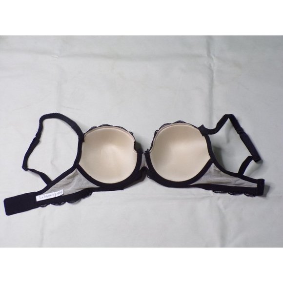 LE MYSTERE Sophie Lace Memory Foam Underwire Bra Black 30DD NEW - Picture 7 of 7